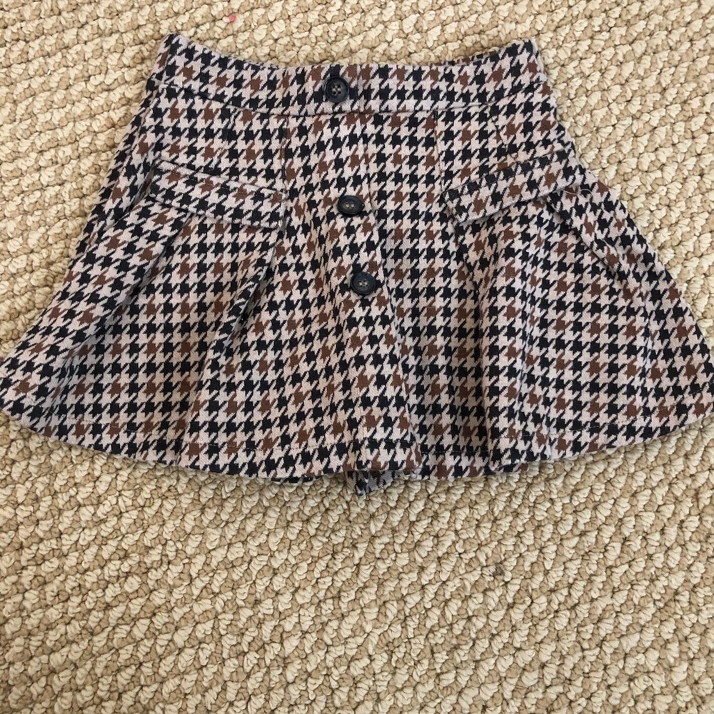 Zara girls plaid skort